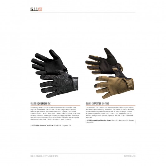 Guante Tac De Alta Abrasion - Negro