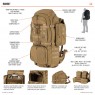 Mochila 5.11 Tactical Rush 100 Negra
