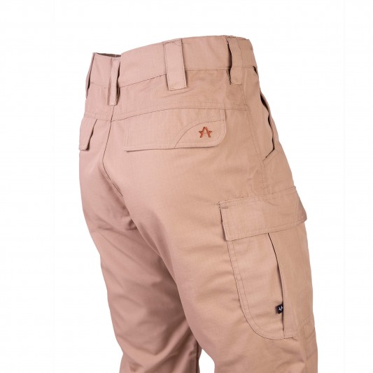 Pantalón Táctico Rip Stop Color Arena - Cintura...