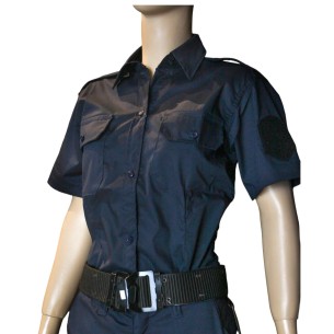 Camisa Batista Azul De Mujer