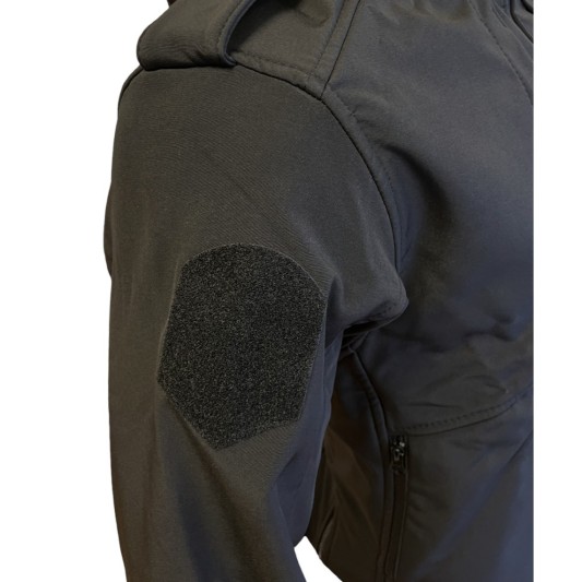 Campera Softshell Ultra Negra Alcatraz