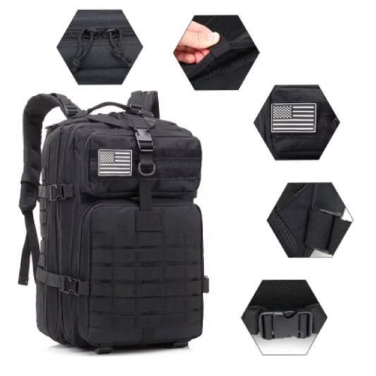 Mochila Marshall Tactica 45 Litros Negra