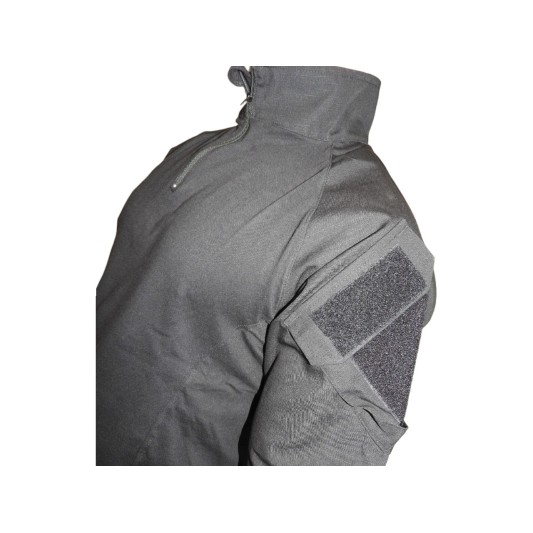 Camisaco Combat Negro Manga Corta