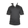 Camisaco Combat Negro Manga Corta