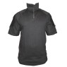 Camisaco Combat Negro Manga Corta