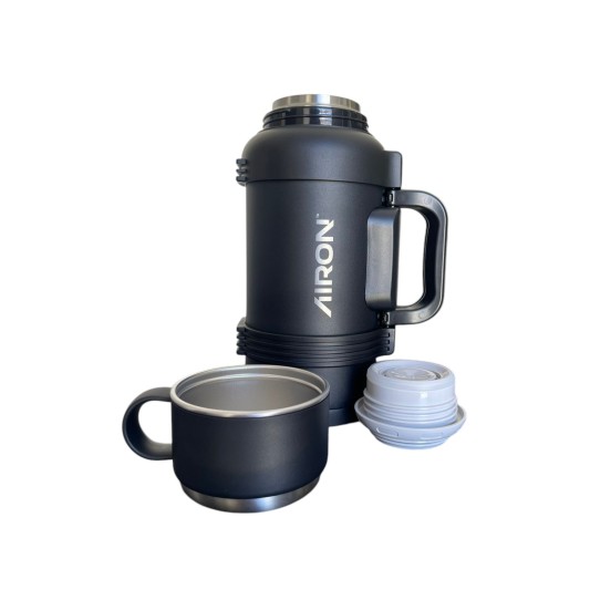 Termo Acero Inoxidable 1.6 Litros Negro Free Bpa