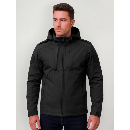 Campera Softshell Ultra Negra Alcatraz