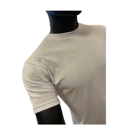 Remera Blanca Lisa Algodón Cuello Redondo Pack...