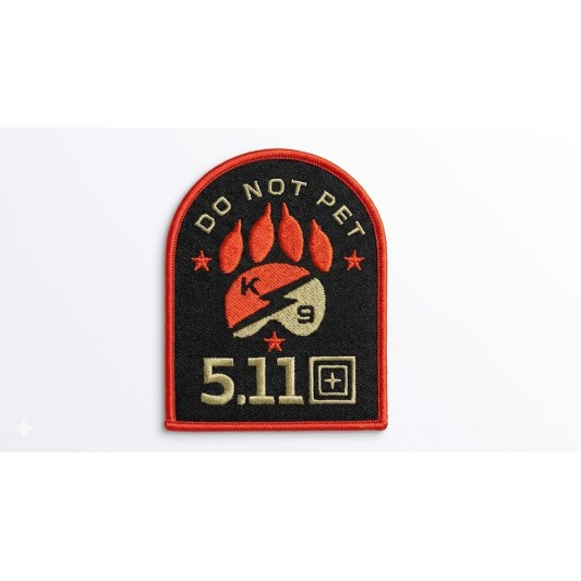 PARCHE 5.11 DO NOT PET ROJO