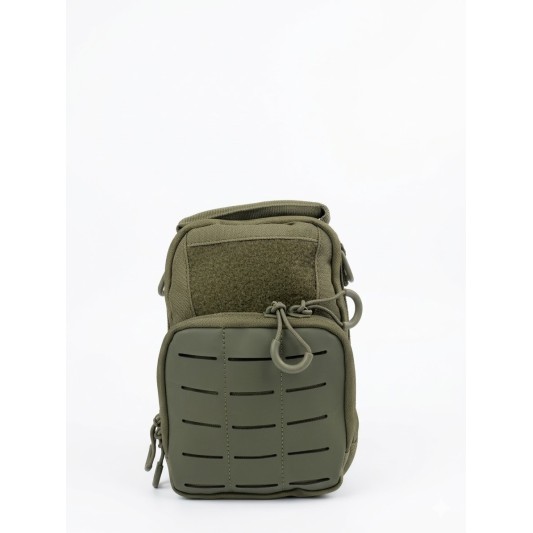 Bolso Táctico Verde MOLLE Compacto Reforzado