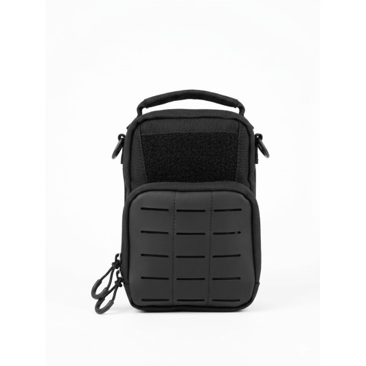 Bolso Táctico Negro MOLLE Compacto Reforzado