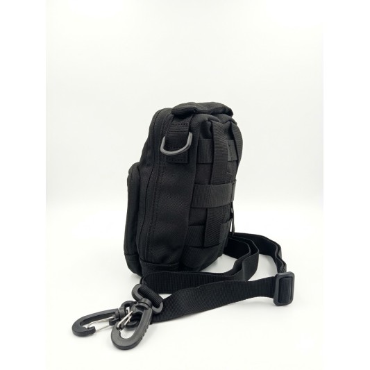 Bolso Táctico Negro MOLLE Compacto Reforzado