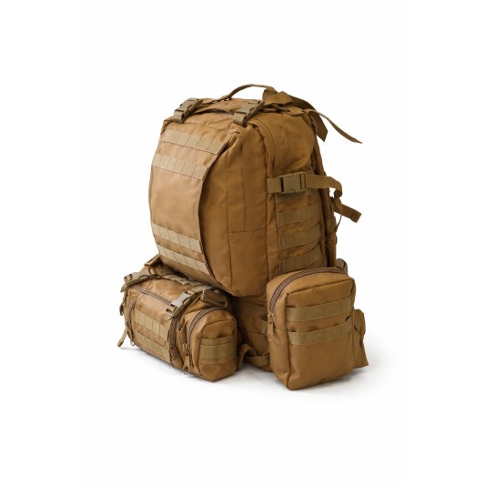 Mochila Táctica Coyote 30L + 3 Pouch MOLLE