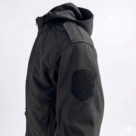 Campera Softshell Ultra Negra Alcatraz