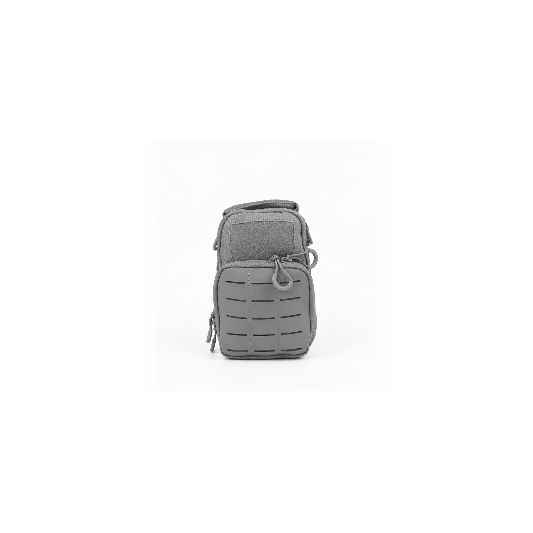 Bolso Táctico Gris MOLLE Compacto Reforzado